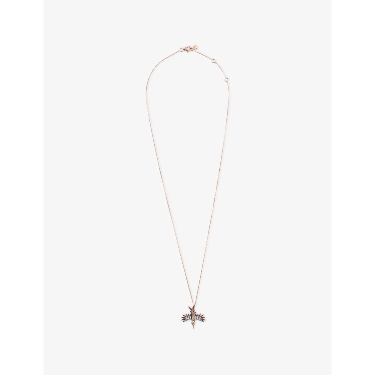 Phoenix Mini 0.14ct Diamond Pendant Necklace - ROSE GOLD
