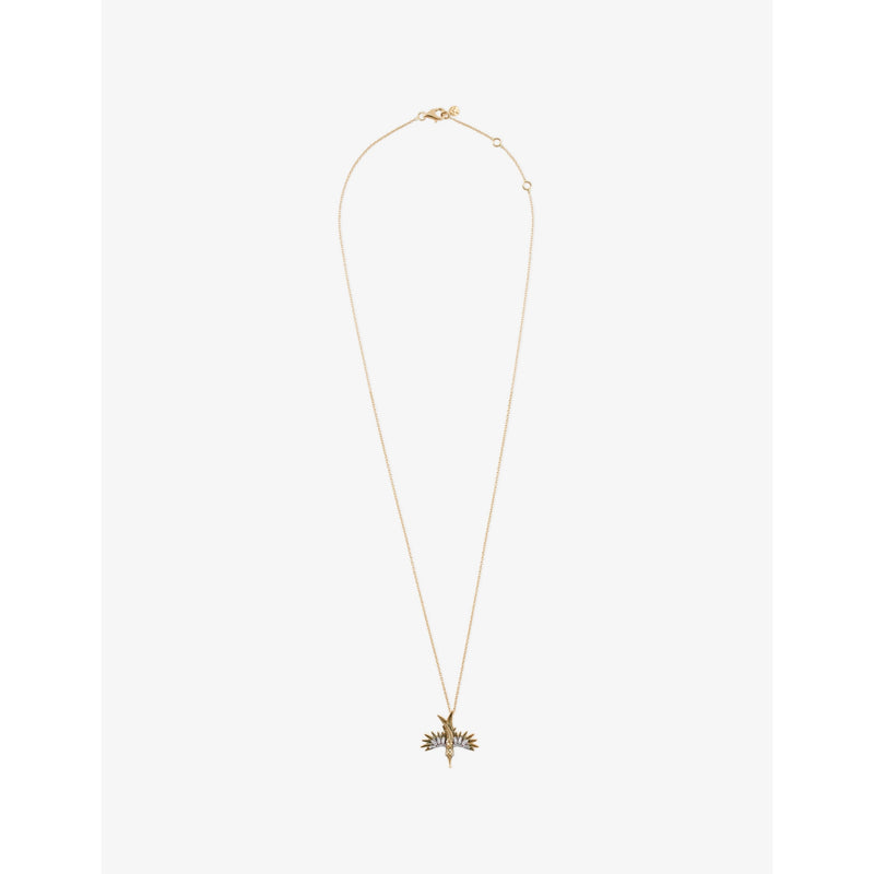 Kismet By Milka Phoenix Mini 0.14ct Diamond Pendant Necklace