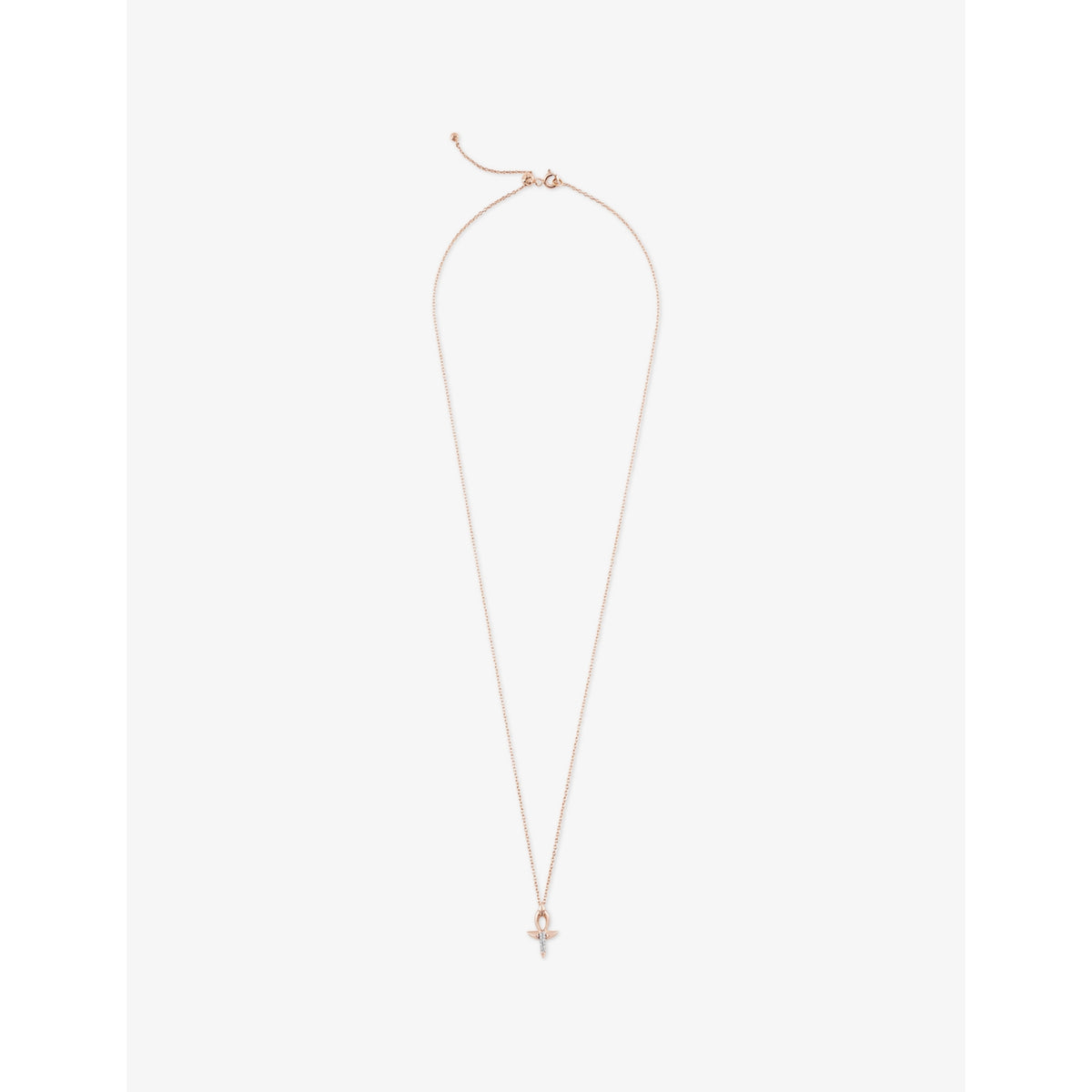 Kismet By Milka Ankh Mini 0.04ct Diamond Pendant Necklace