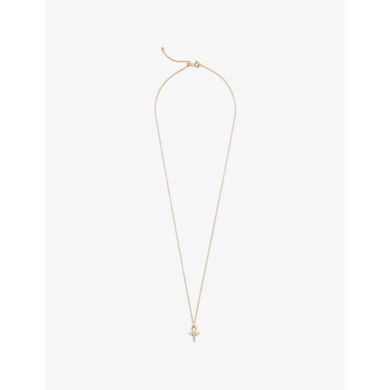 Ankh Mini 0.04ct Diamond Pendant Necklace - ROSE GOLD