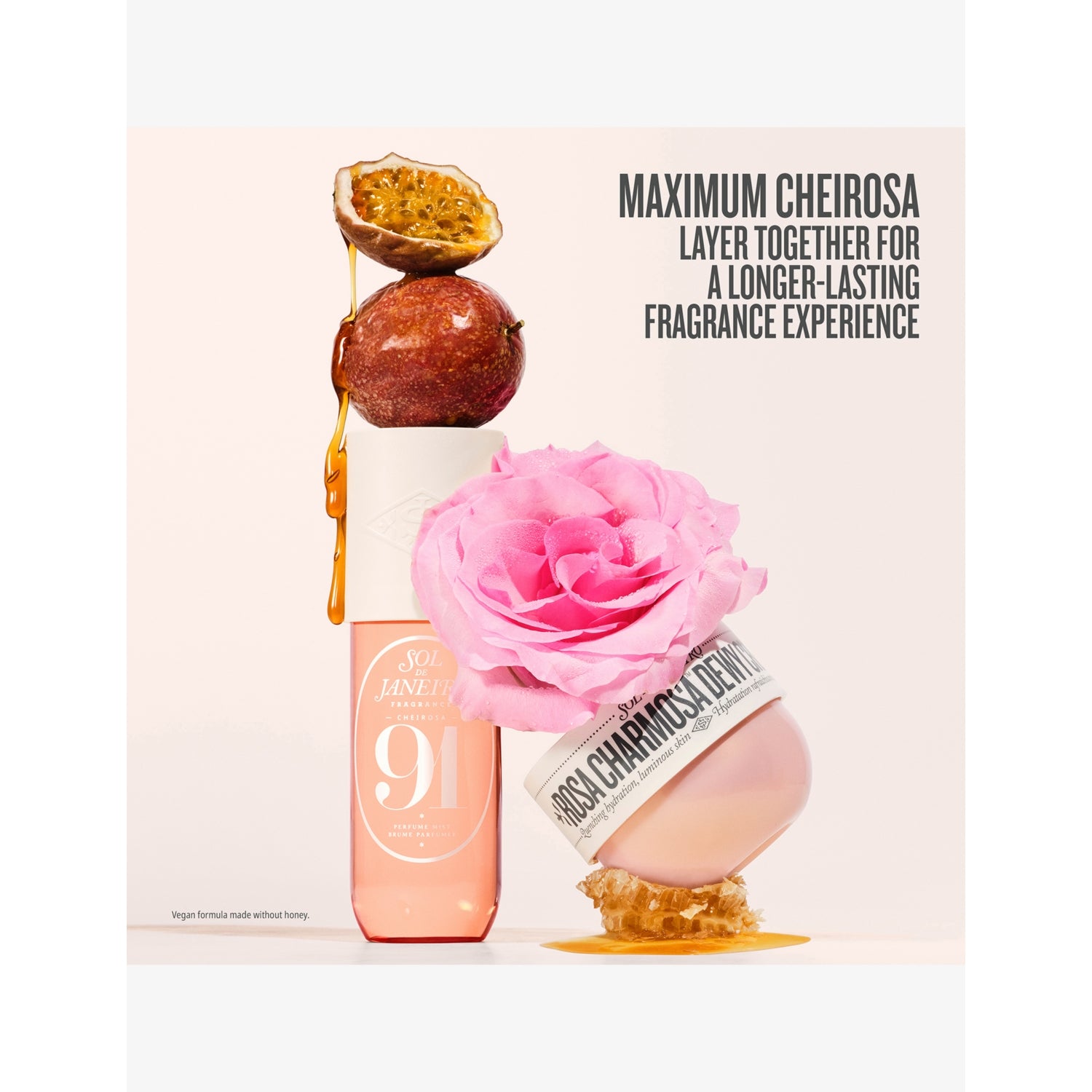 Sol de Janeiro Rosa Charmosa dewy body cream 75ml - British product