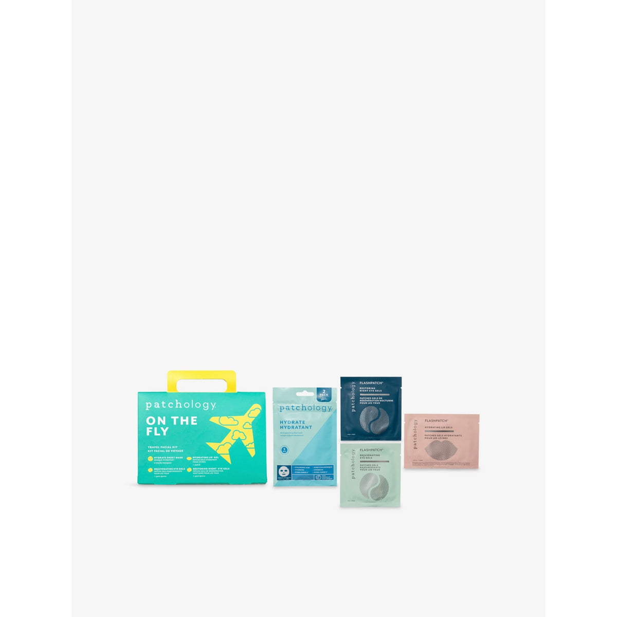 Patchology On The Fly travel facial kit, UK version