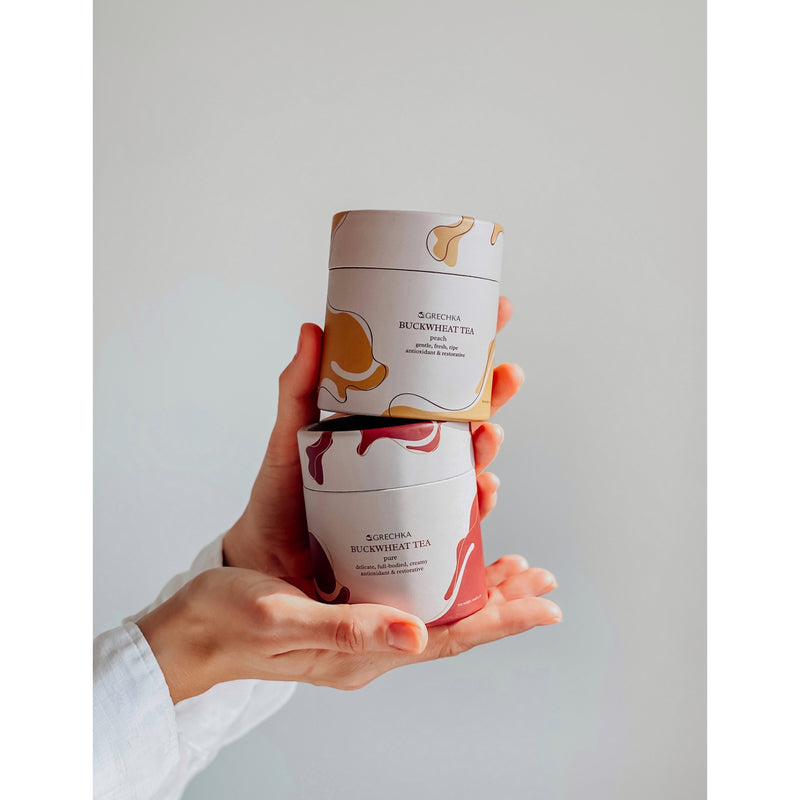 Grechka buckwheat tea with dried peach 100g, UK version