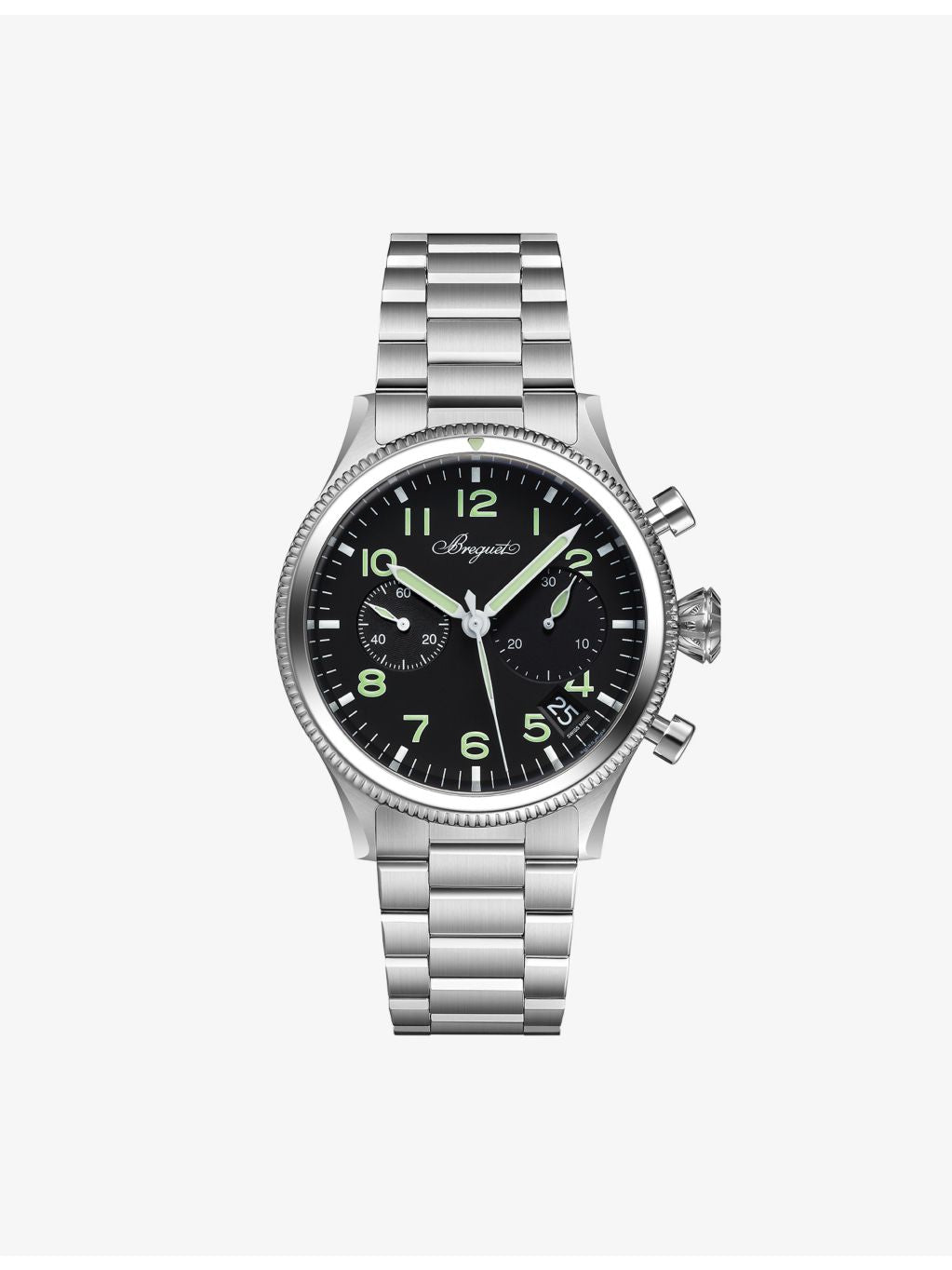 Breguet Type XX 2057 stainless-steel automatic chronograph 42mm (British brand)