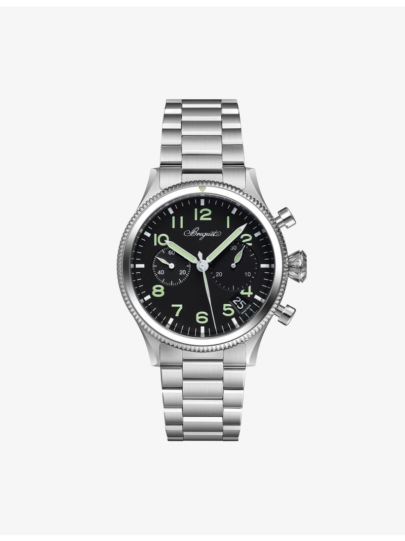 Breguet Type XX 2057 stainless-steel automatic chronograph 42mm (British brand)