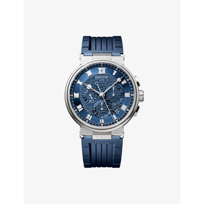 selfridges Breguet Marine Chronograph 5527 18ct White-Gold Automatic Watch 42.3mm- Buy online at McGrocer