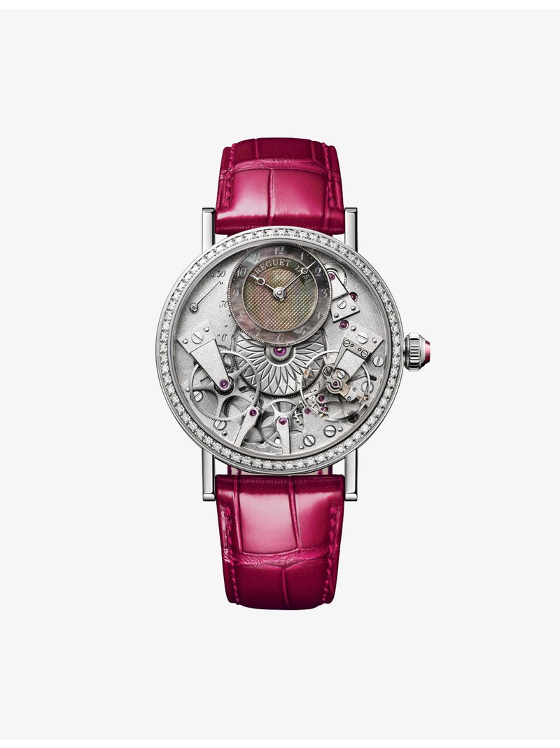 Breguet Tradition 7038 white gold diamond automatic watch 37mm, UK version