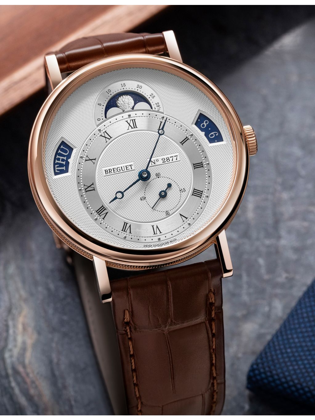 Breguet Classique Calendrier 7337 rose-gold automatic watch 39mm, UK version