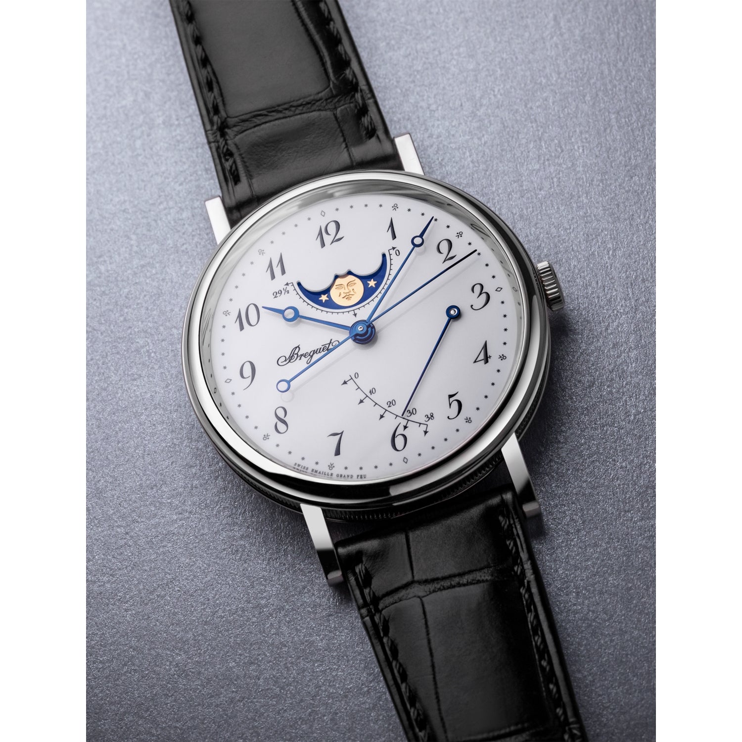 Breguet Classique Phase de Lune 7787 watch 39mm (British brand)