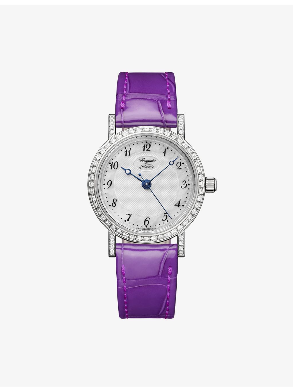 Breguet Classique 8068 white-gold diamond watch 30mm (British brand)
