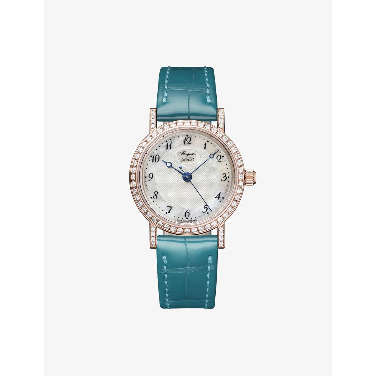 Breguet Classique 8068 18ct rose gold diamond watch 30mm - British product