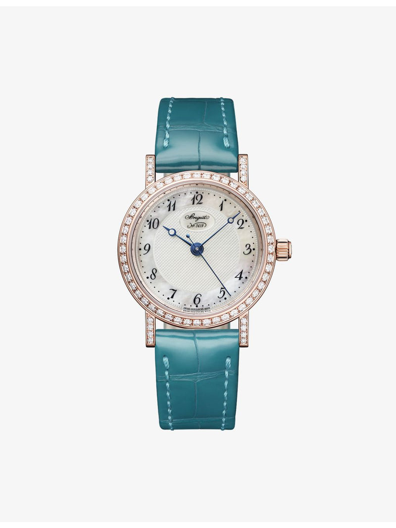 Breguet Classique 8068 18ct rose gold diamond watch 30mm - British product