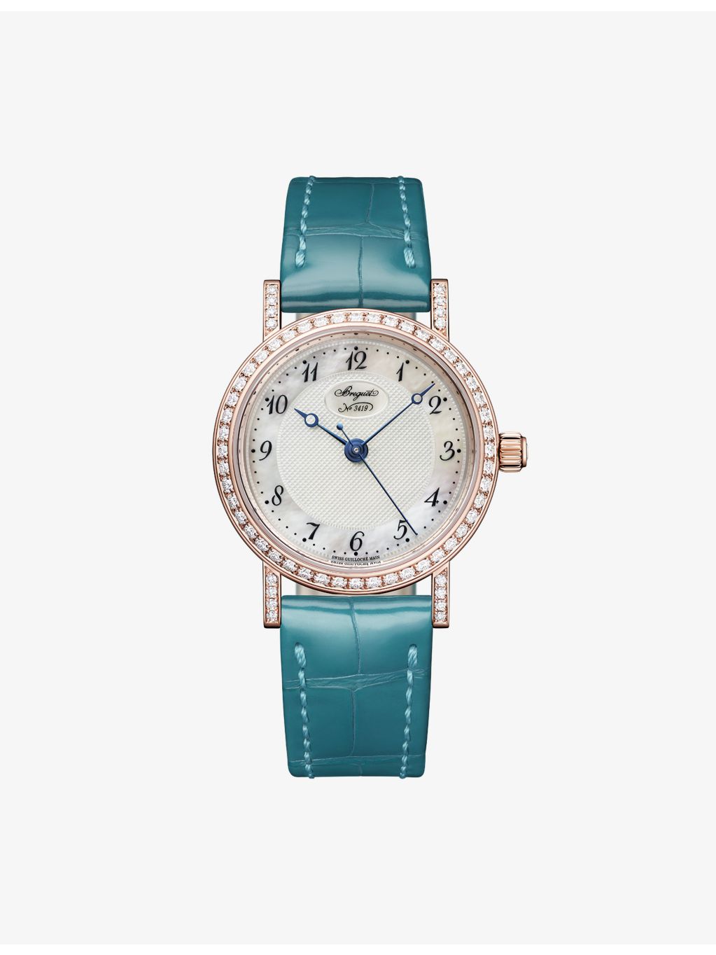 Breguet Classique 8068 18ct rose gold diamond watch 30mm - British product