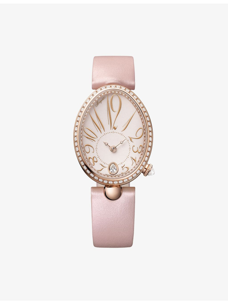 Breguet Reine de Naples 8918 rose-gold diamond automatic watch 28.5mm, imported from the UK