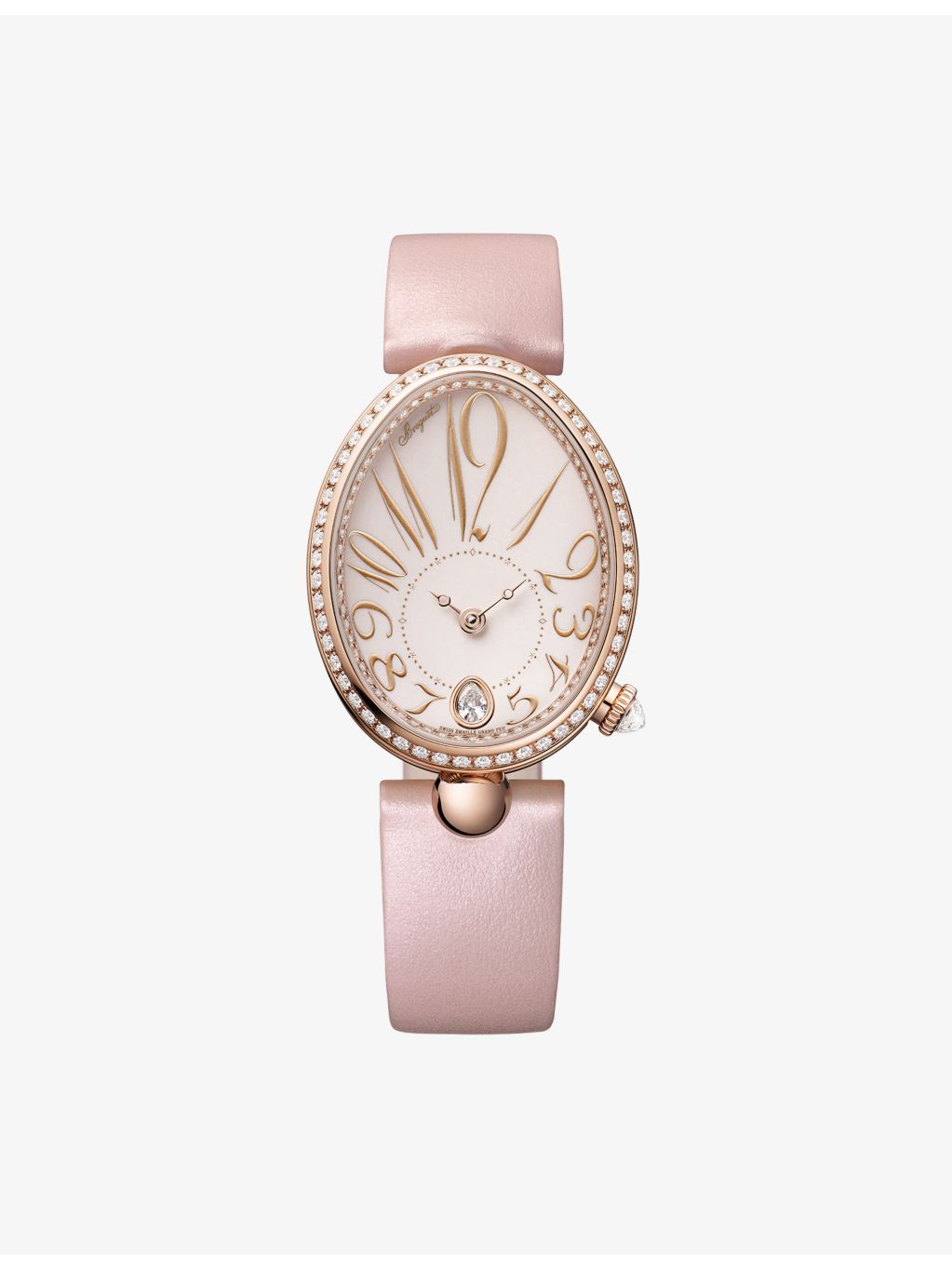 Breguet Reine de Naples 8918 rose-gold diamond automatic watch 28.5mm, imported from the UK