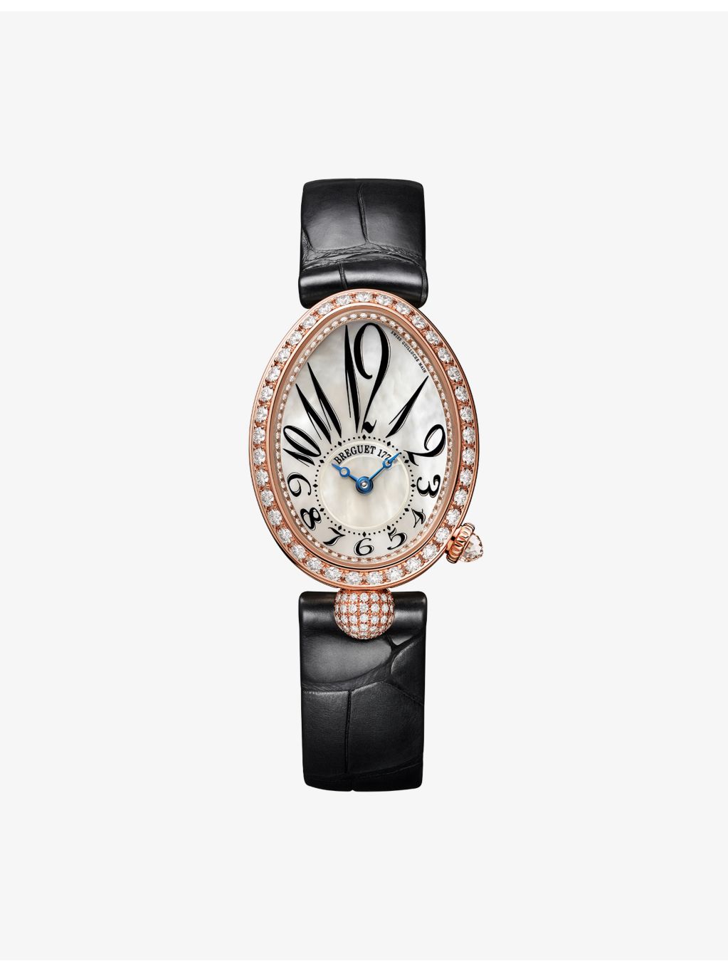 Breguet Reine de Naples rose gold diamond watch 25mm, imported from the UK