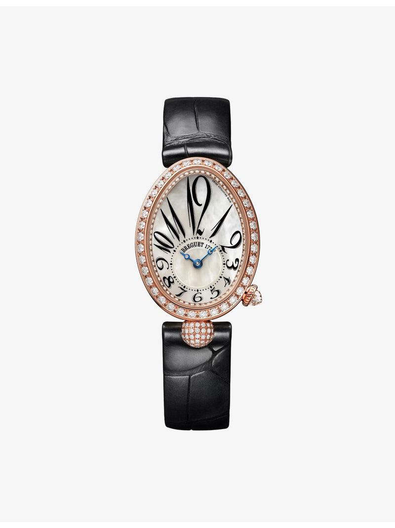 Breguet Reine de Naples rose gold diamond watch 25mm, imported from the UK