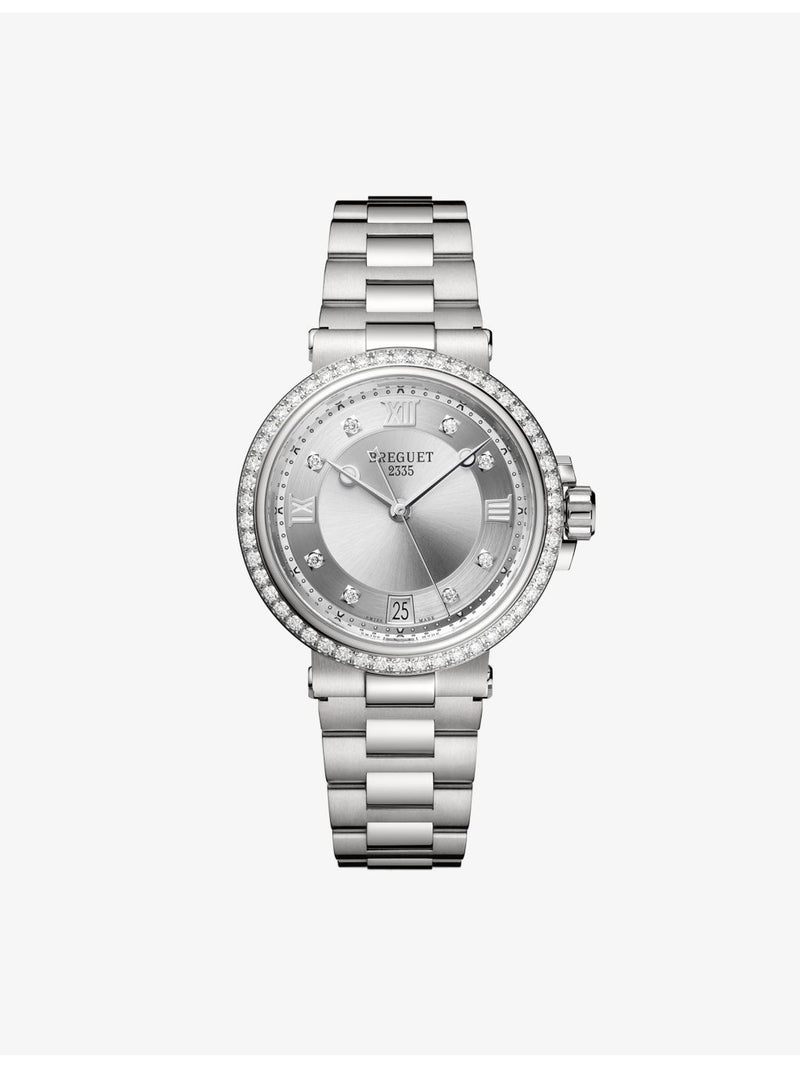 Breguet Marine diamond automatic watch 33.8mm, imported from the UK