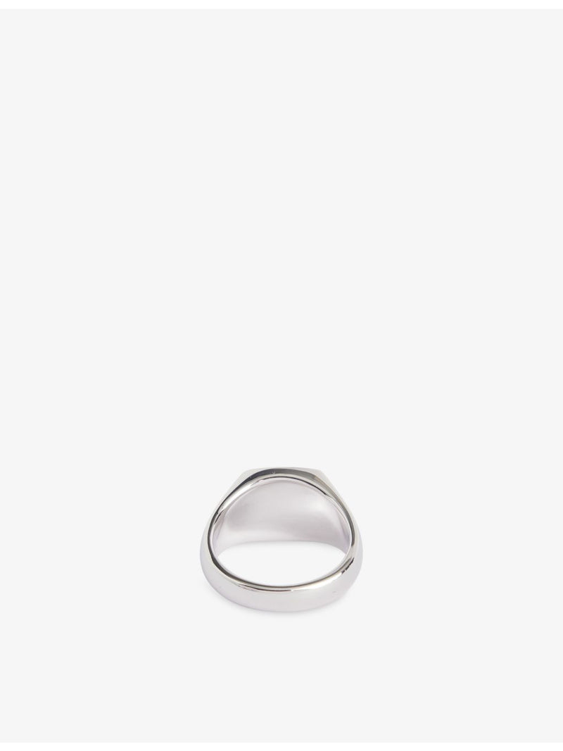 Kay tiger eye rhodium-plated sterling-silver ring (British brand)