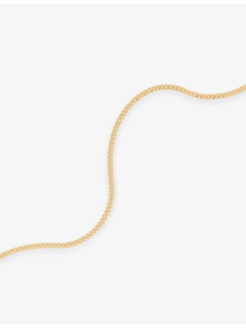 Tom Wood 18ct gold-plated sterling silver curb chain necklace (British brand)
