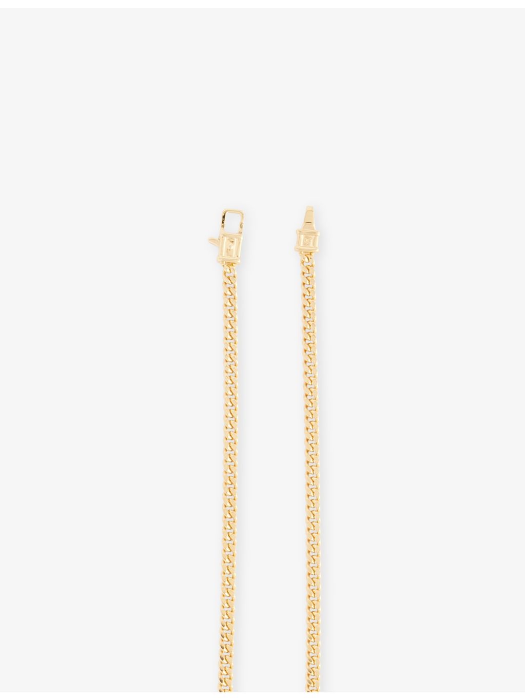 Tom Wood 18ct gold-plated sterling silver curb chain necklace (British brand)