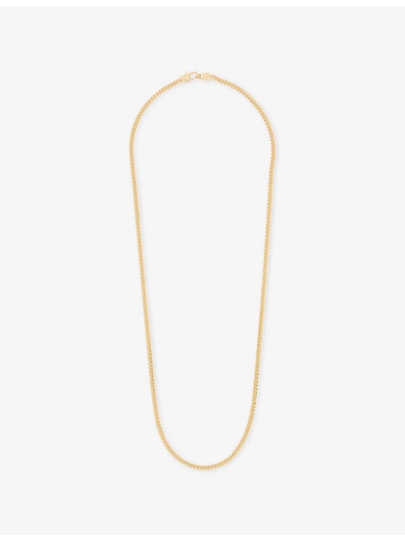 Tom Wood 18ct gold-plated sterling silver curb chain necklace (British brand)