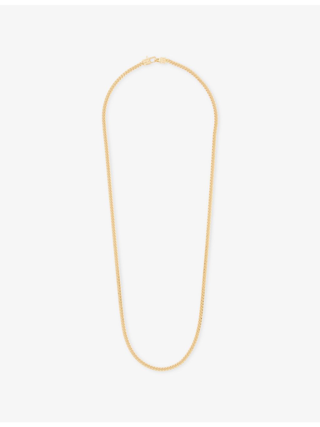 Tom Wood 18ct gold-plated sterling silver curb chain necklace (British brand)