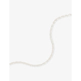Tom Wood rhodium-plated sterling silver chain necklace 51cm, imported from the UK