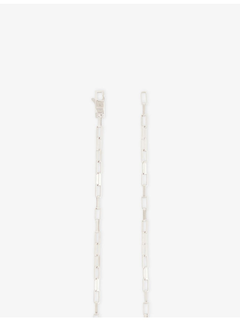 Tom Wood white rhodium-plated necklace 51.5cm, imported from the UK