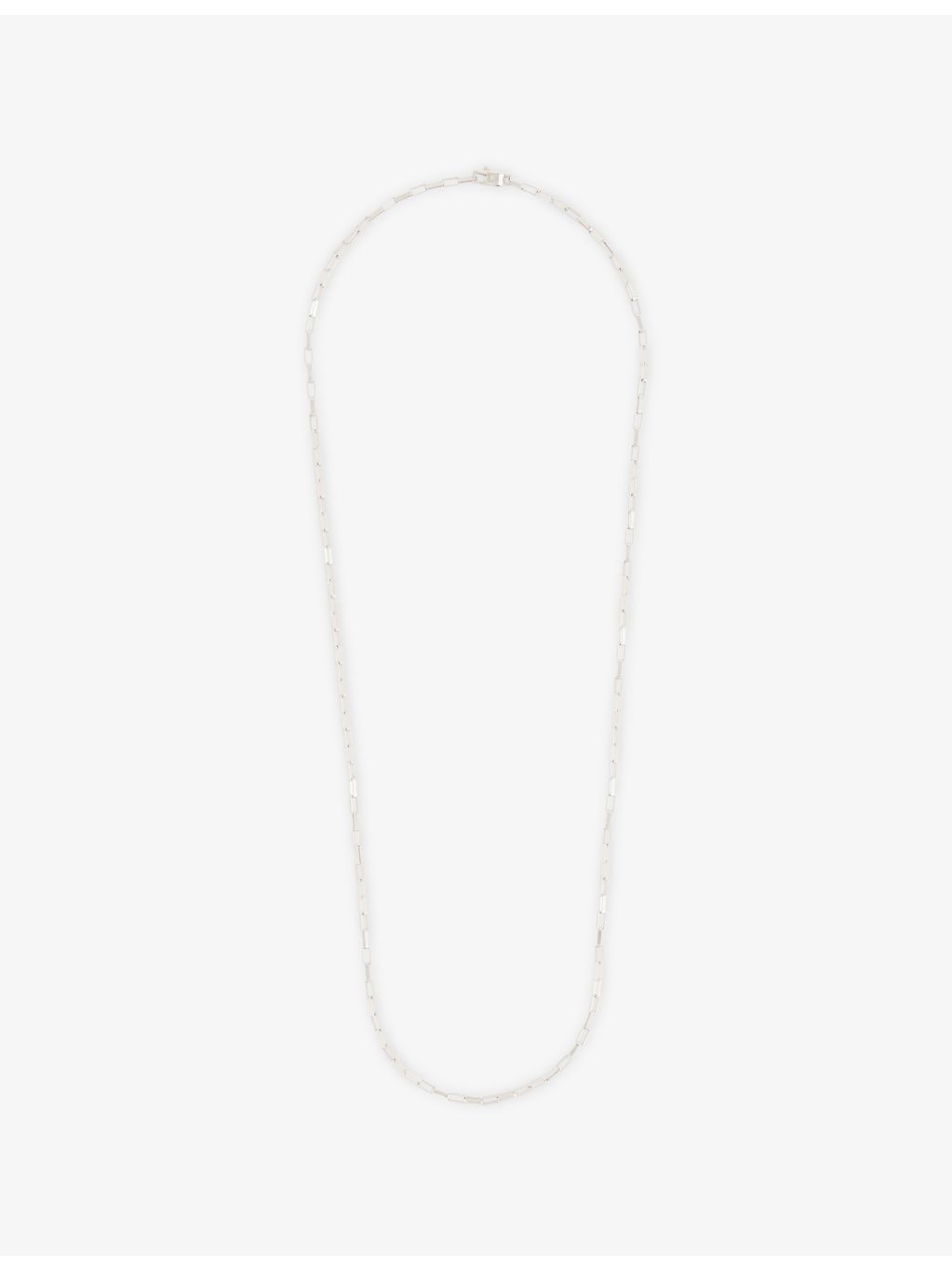 Tom Wood white rhodium-plated necklace 51.5cm, imported from the UK