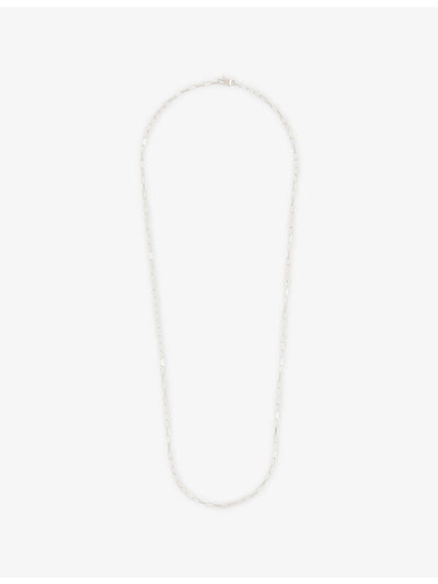 selfridges Tom Wood Billie Chain White Rhodium-Plated 925 Sterling Silver Necklace 51.5cm- Buy online at McGrocer