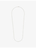 Tom Wood white rhodium-plated necklace 51.5cm, imported from the UK