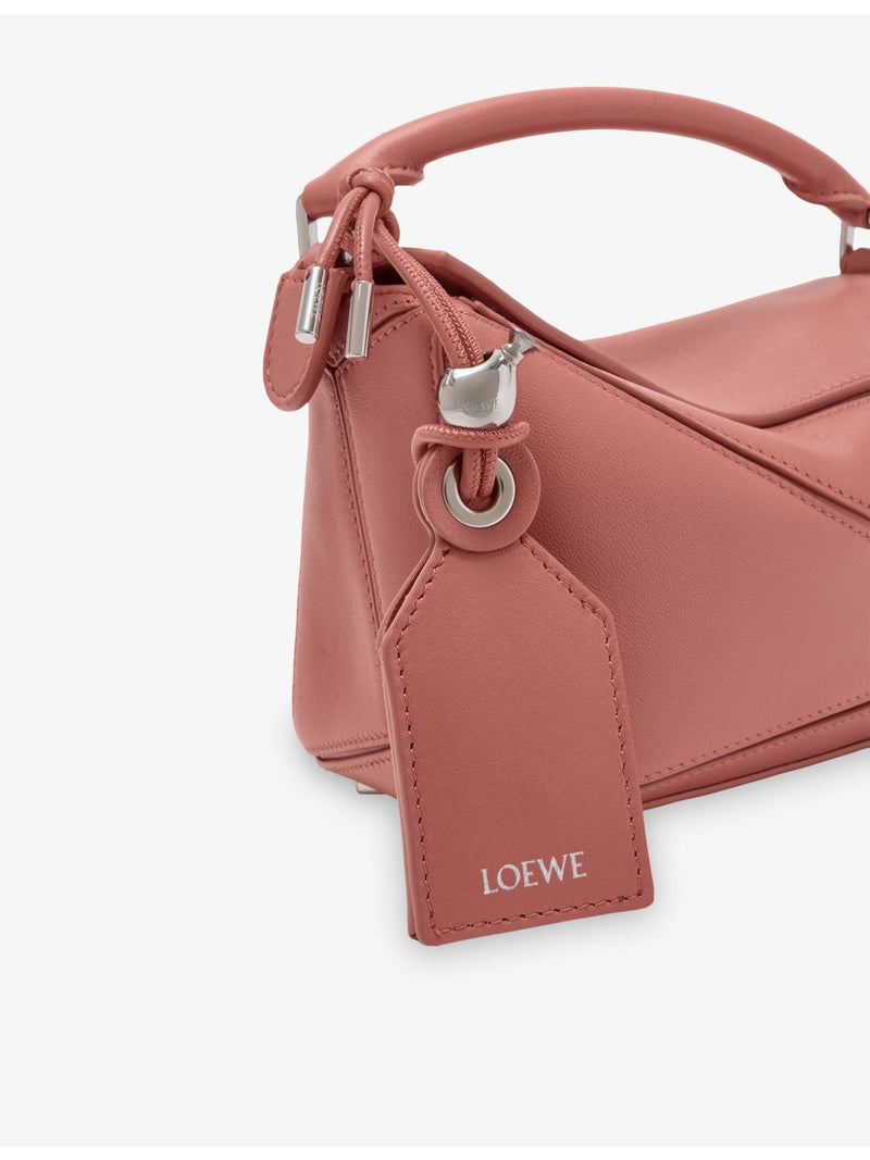 Loewe Featherlight Puzzle Mini leather top-handle bag (British brand)