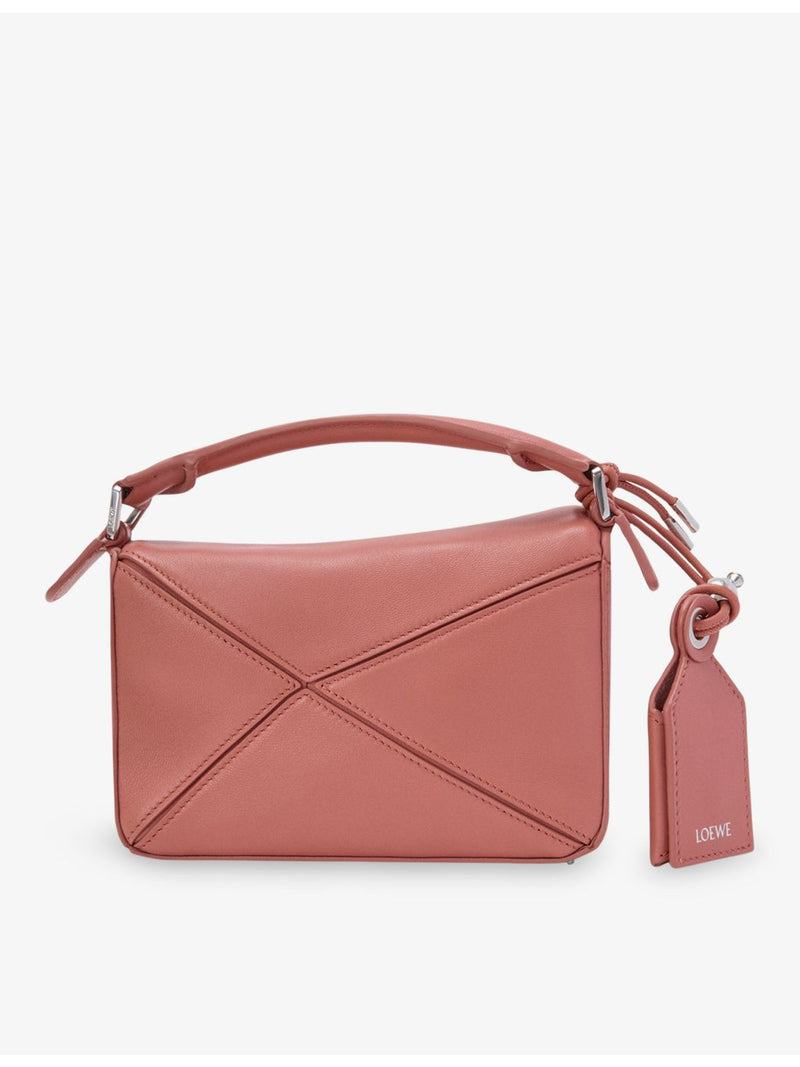 Loewe Featherlight Puzzle Mini leather top-handle bag (British brand)