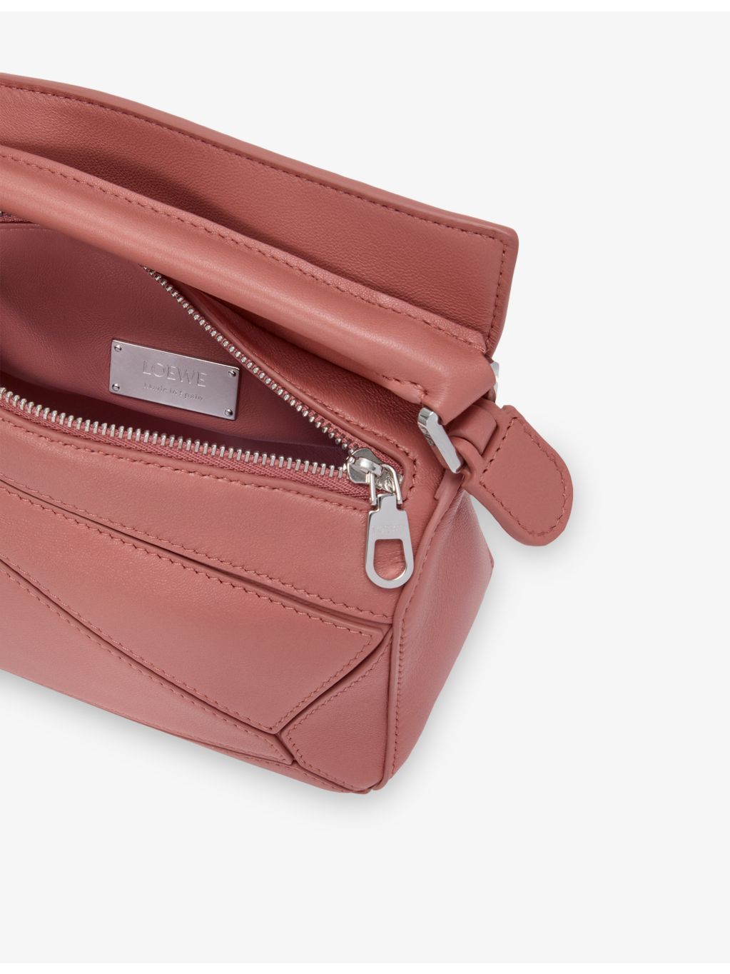 Loewe Featherlight Puzzle Mini leather top-handle bag (British brand)