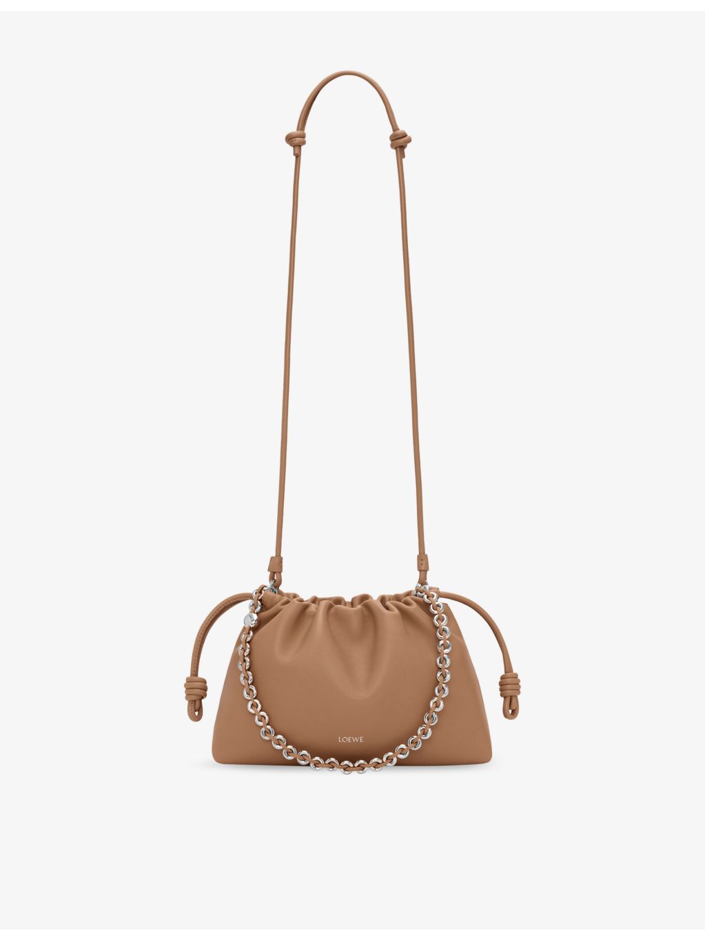 Loewe Flamenco Medium leather clutch bag, imported from the UK