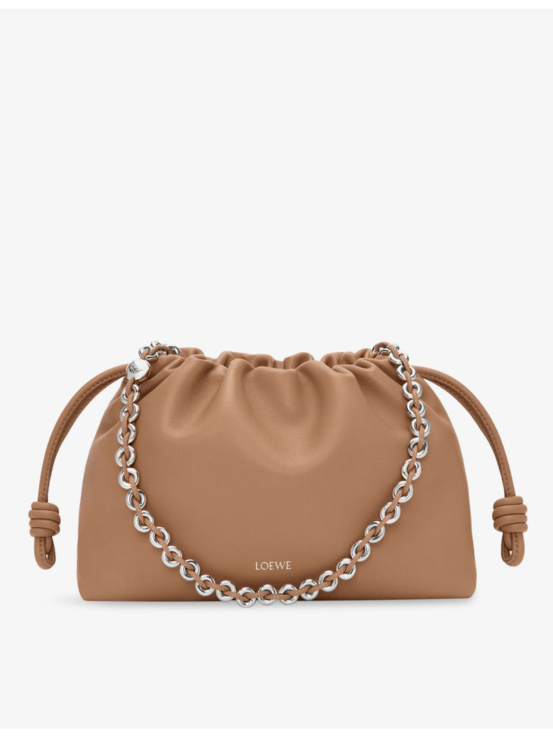 Loewe Flamenco Medium leather clutch bag, imported from the UK