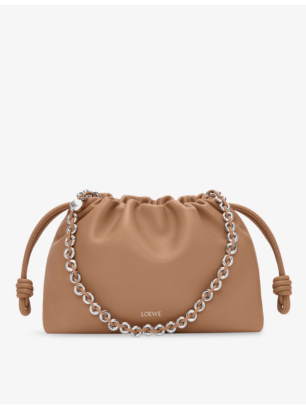 Loewe Flamenco Medium leather clutch bag, imported from the UK