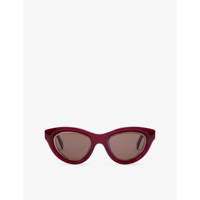 selfridges Loewe Cat Eye Mini Anagram Acetate Sunglasses- Buy online at McGrocer