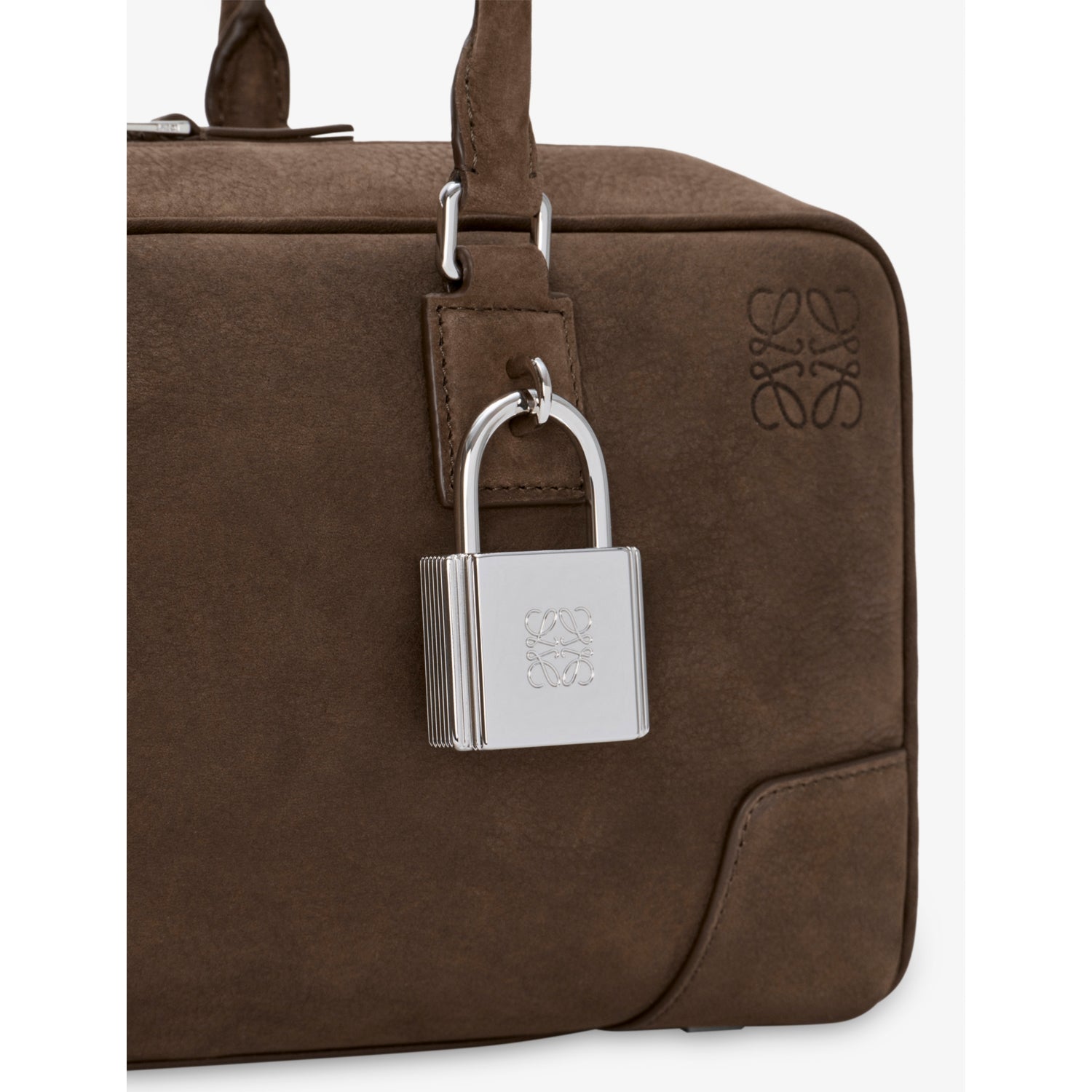 Loewe Amazona 31 cropped suede shoulder bag, UK version