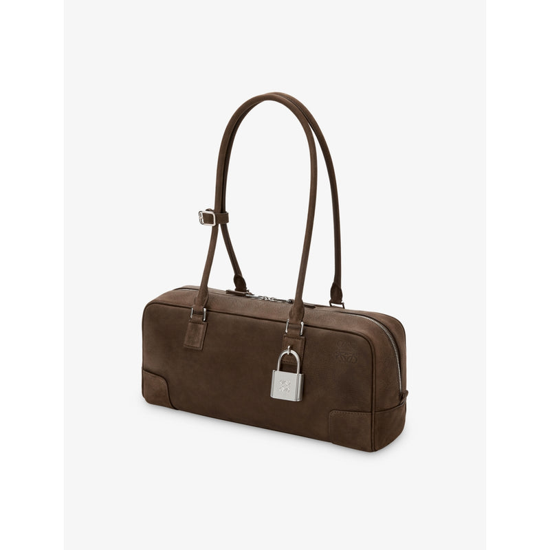Loewe Amazona 31 cropped suede shoulder bag, UK version