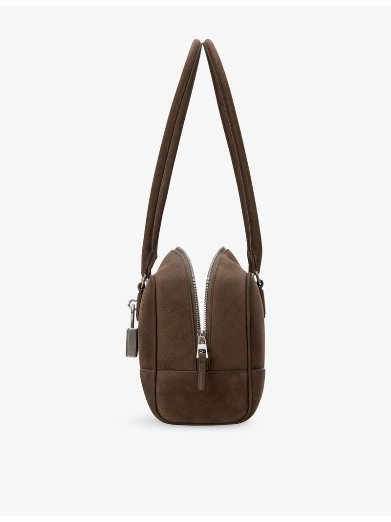 Loewe Amazona 31 cropped suede shoulder bag, UK version