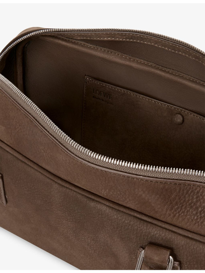 Loewe Amazona 31 cropped suede shoulder bag, UK version