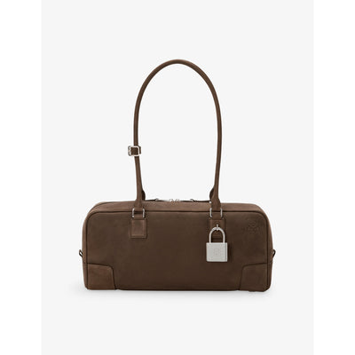 selfridges Loewe Amazona 31 Cropped Suede Shoulder Bag- Buy online at McGrocer