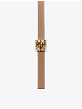 Loewe anagram branded buckle leather belt 1cm, UK version