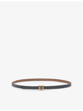 Loewe anagram branded buckle leather belt 1cm, UK version