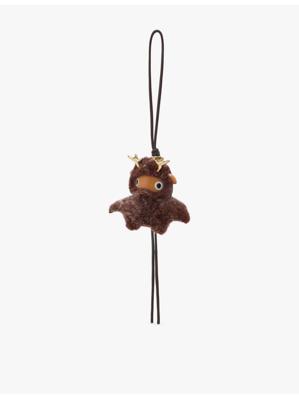 Loewe deer shearling charm with brass horns - British product