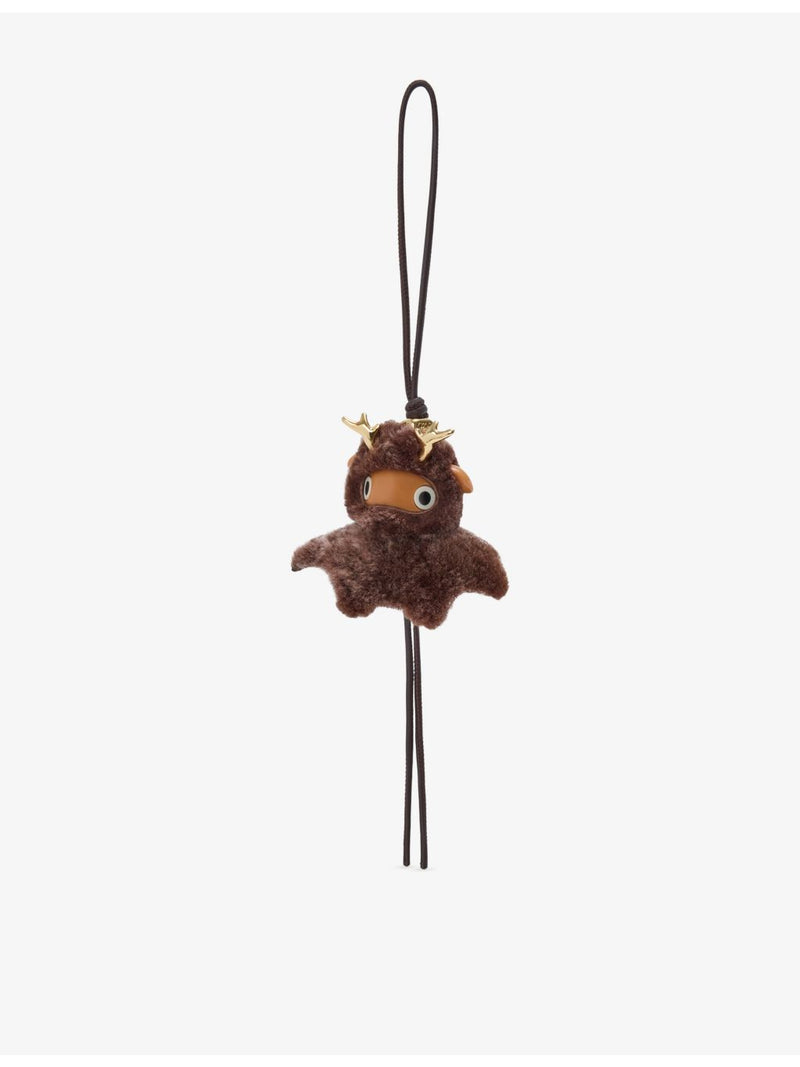 Loewe deer shearling charm with brass horns - British product
