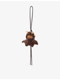 Loewe deer shearling charm with brass horns - British product