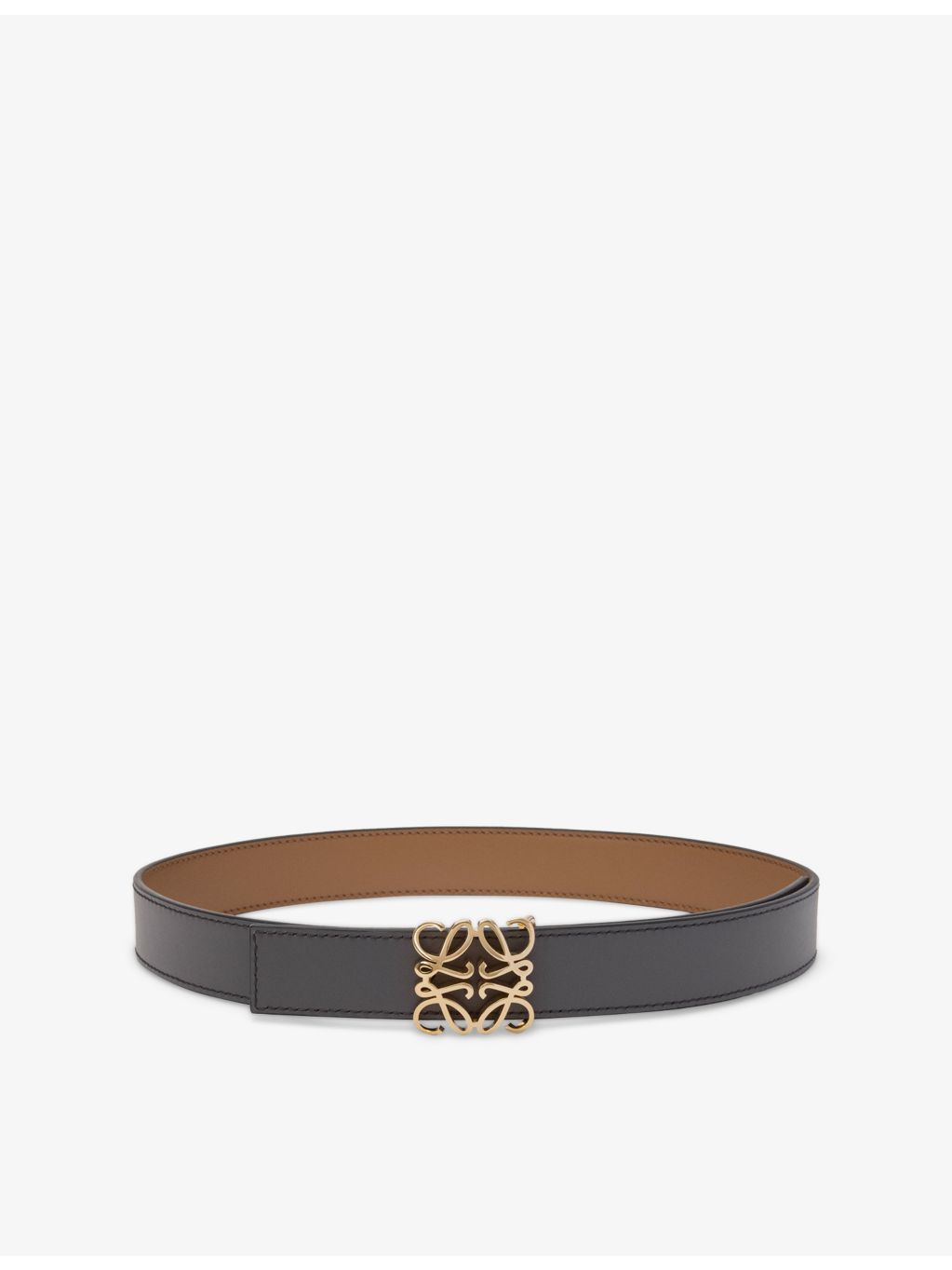 Loewe Anagram Bombé reversible leather belt 2.8cm, UK version